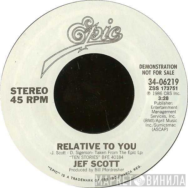 Jef Scott  - Relative To You
