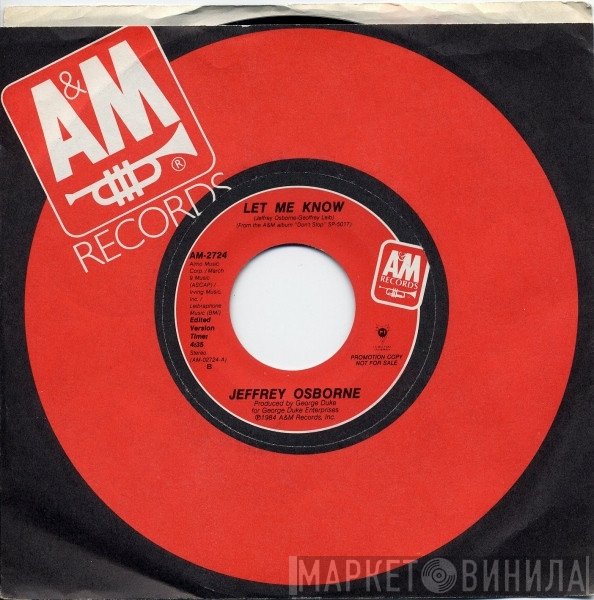 Jeffrey Osborne  - Let Me Know