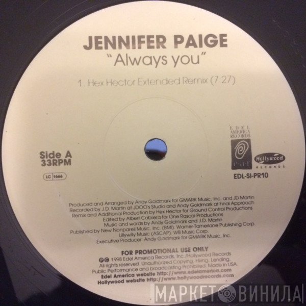 Jennifer Paige  - Always You
