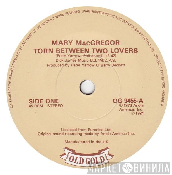 Jennifer Warnes, Mary MacGregor - Torn Between Two Lovers / Right Time Of The Night