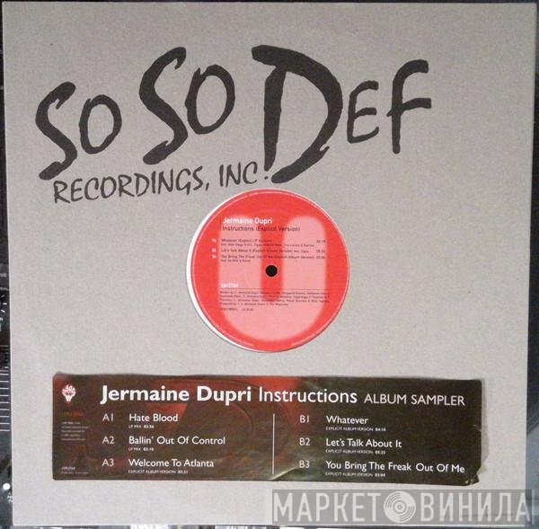 Jermaine Dupri - Instructions (Explicit Version) (Sampler)