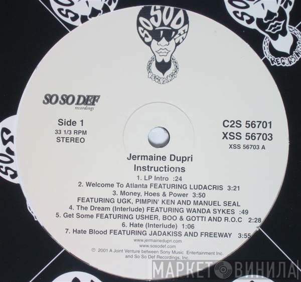 Jermaine Dupri  - Instructions