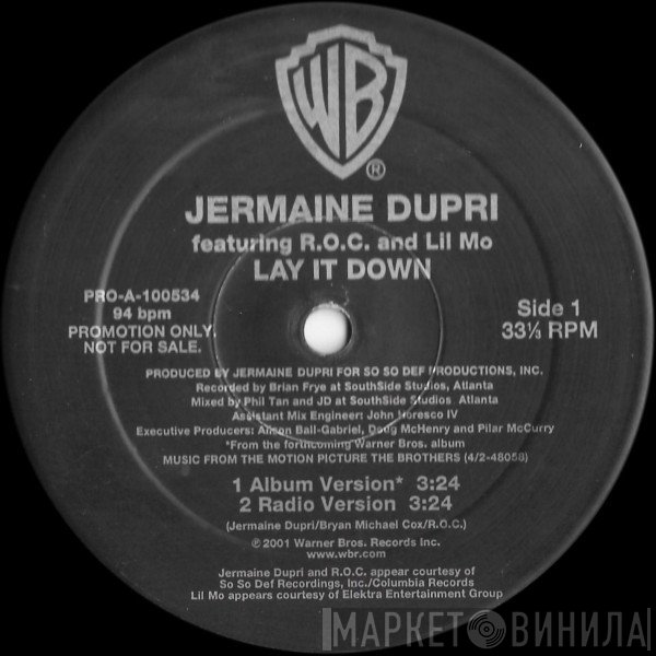Jermaine Dupri, R.O.C., Lil' Mo - Lay It Down