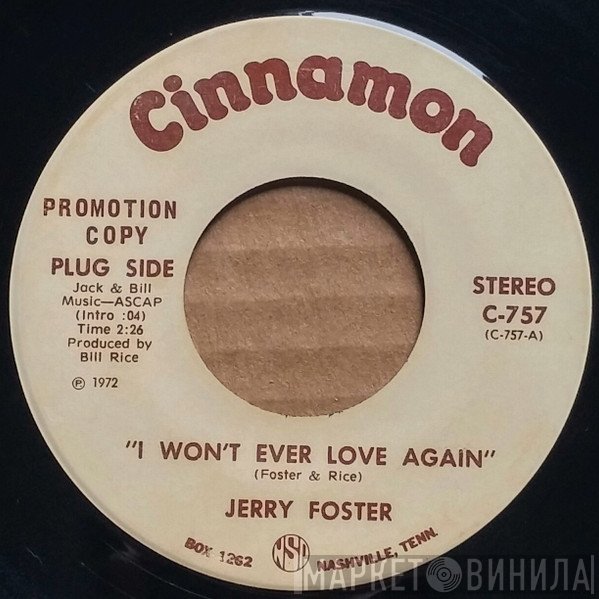 Jerry Foster - I Won't Ever Love Again