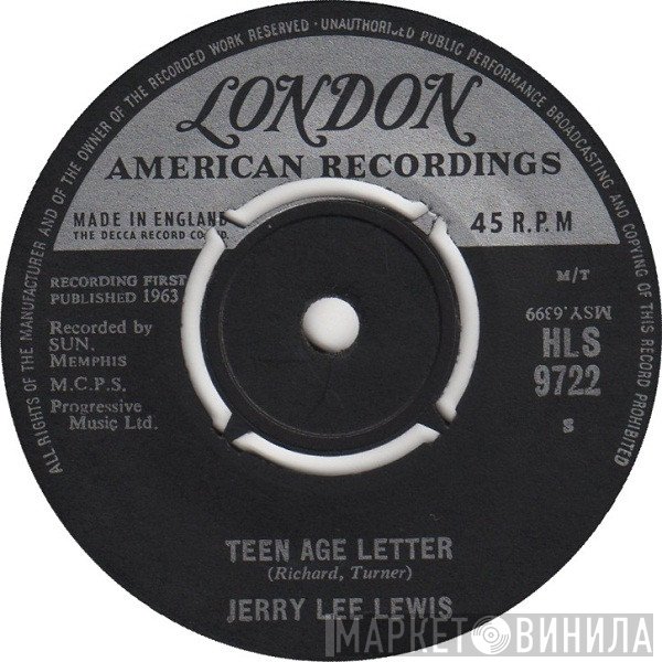Jerry Lee Lewis - Teen Age Letter