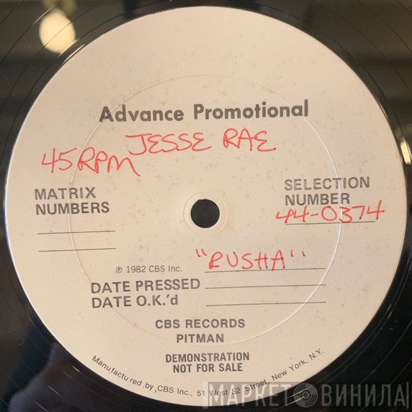 Jesse Rae  - Rusha / Desire