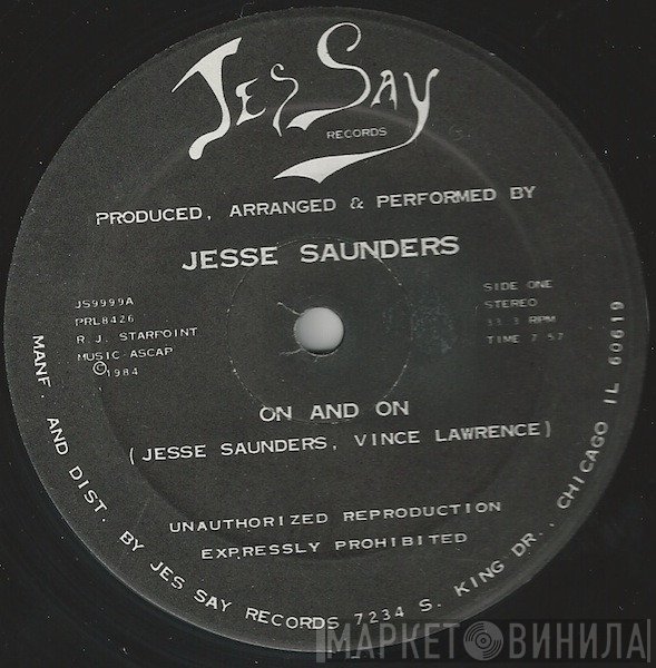 Jesse Saunders  - On And On