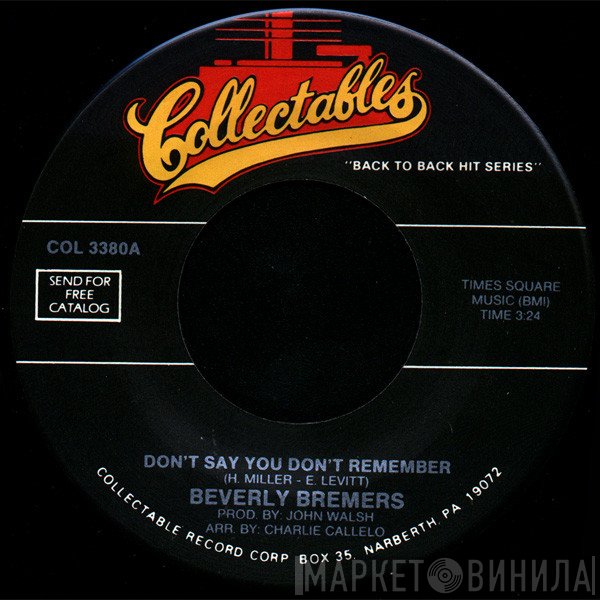 Jigsaw , Beverly Bremers - Don't Say You Don't Remember / Sky High