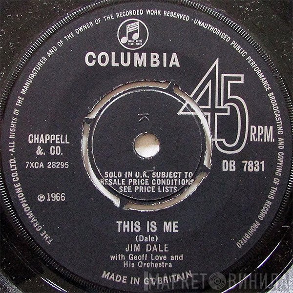 Jim Dale With Geoff Love & His Orchestra  - This Is Me