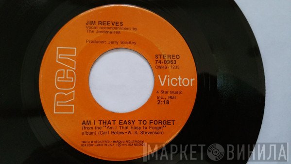 Jim Reeves  - Am I That Easy To Forget / Rosa Rio