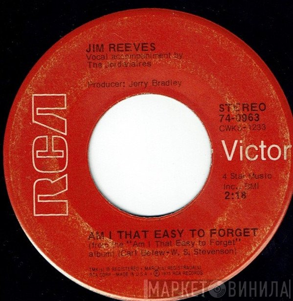 Jim Reeves  - Am I That Easy To Forget / Rosa Rio