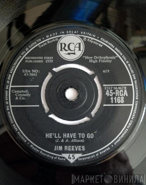 Jim Reeves  - He'll Have To Go / In A Mansion Stands My Love