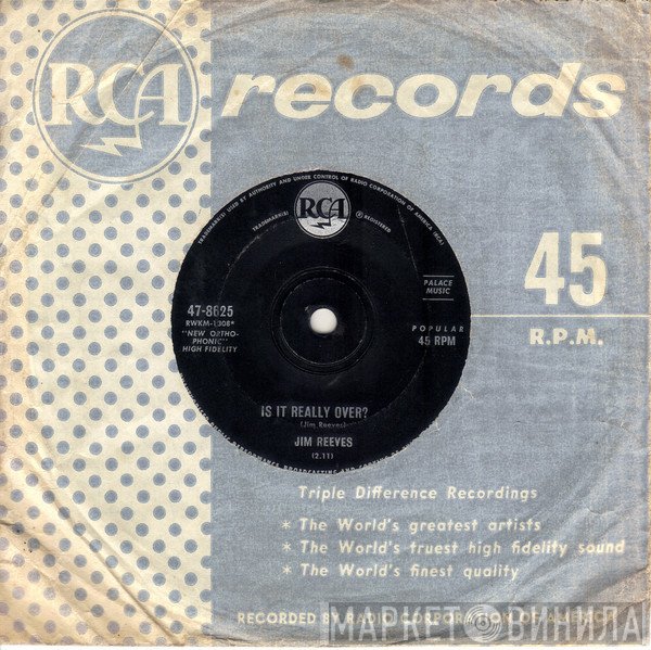 Jim Reeves  - Is It Really Over? / Rosa Rio