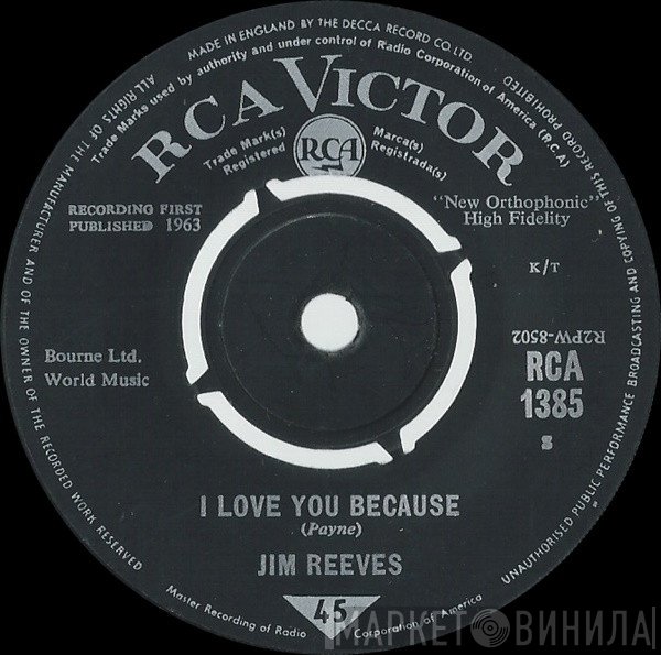 Jim Reeves - I Love You Because