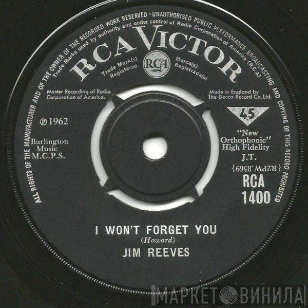 Jim Reeves - I Won't Forget You