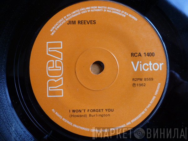 Jim Reeves - I Won't Forget You