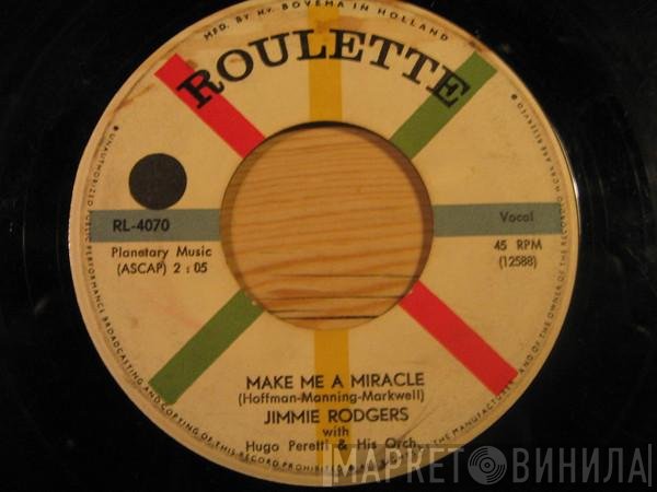 Jimmie Rodgers   - Make Me A Miracle / Secretly