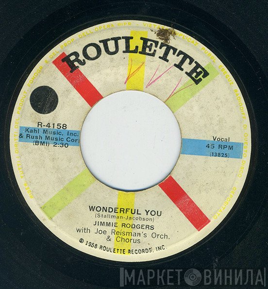 Jimmie Rodgers , Joe Reisman And His Orchestra And Chorus - Wonderful You