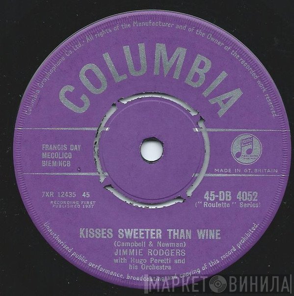 Jimmie Rodgers  - Kisses Sweeter Than Wine