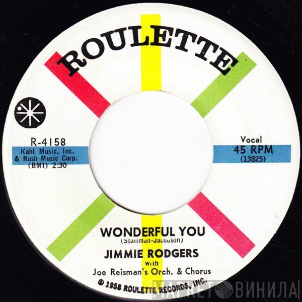 Jimmie Rodgers  With Joe Reisman And His Orchestra And Chorus  - Wonderful You