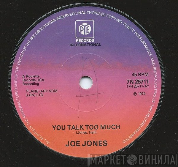 Jimmy Bowen, Joe Jones  - You Talk Too Much / I'm Stickin' With You