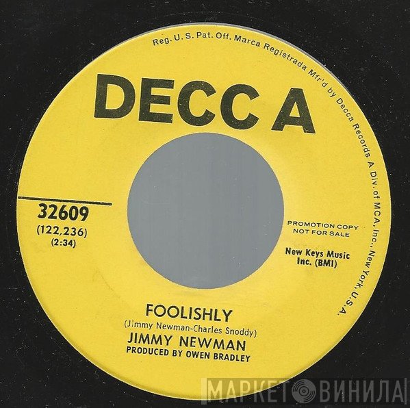 Jimmy C. Newman  - Foolishly