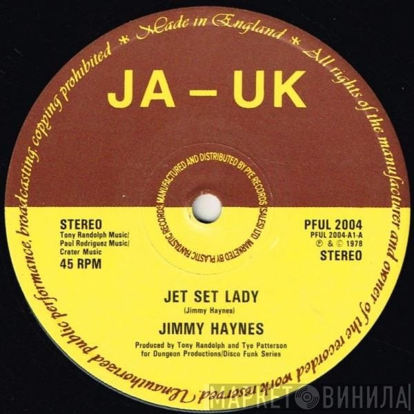 Jimmy Haynes, The Cats  - Jet Set Lady / Air On A G String