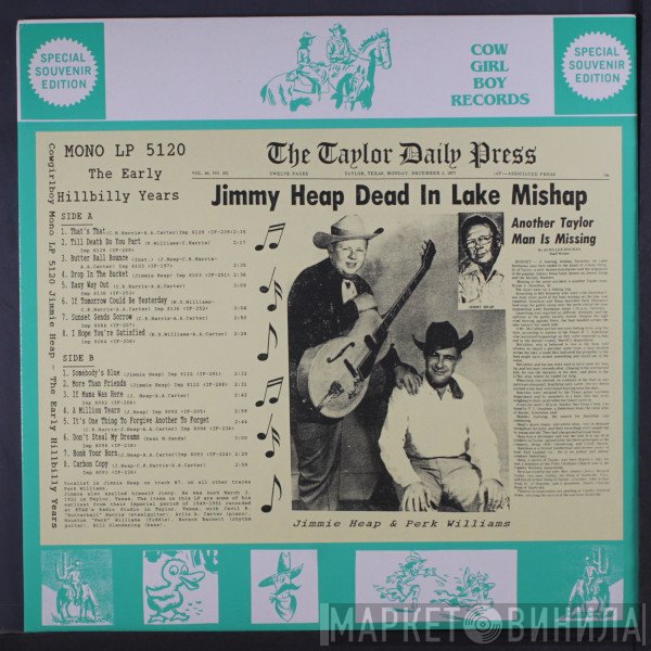 Jimmy Heap, Perk Williams - The Early Hillbilly Years
