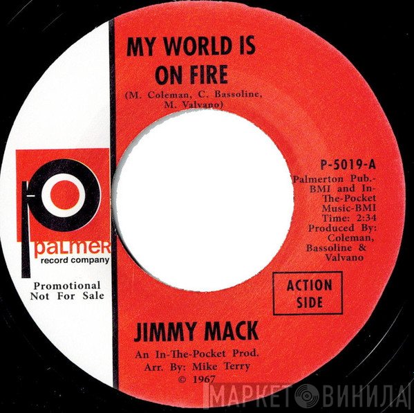 Jimmy Mack , Al Williams  - My World Is On Fire / I Am Nothing