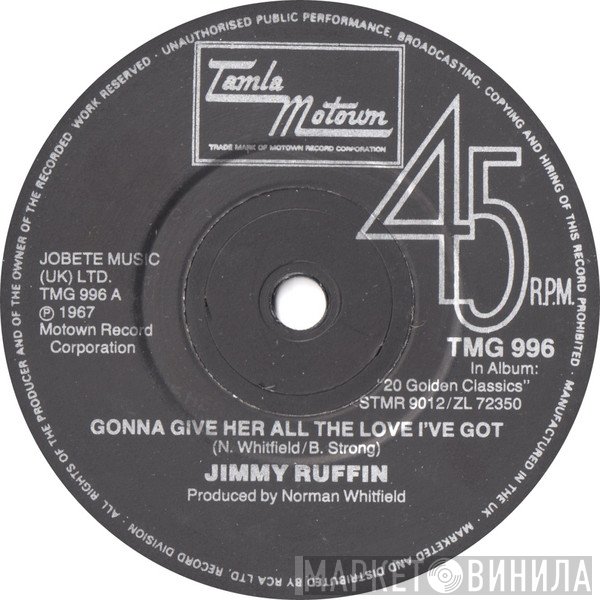 Jimmy Ruffin - Gonna Give Her All The Love I've Got / I've Passed This Way Before