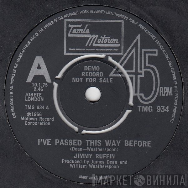 Jimmy Ruffin - I've Passed This Way Before