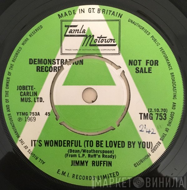 Jimmy Ruffin - It's Wonderful (to Be Loved By You) / Maria You Were The Only One