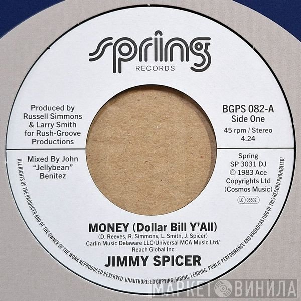 Jimmy Spicer - Money (Dollar Bill Y'all)