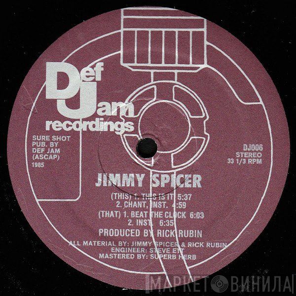 Jimmy Spicer - This Is It / Beat The Clock
