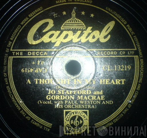 Jo Stafford, Gordon MacRae - A Thought In My Heart / Whispering Hope