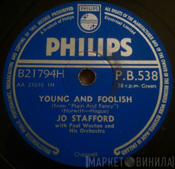 Jo Stafford - Young And Foolish / My Heart Goes A-Sailing