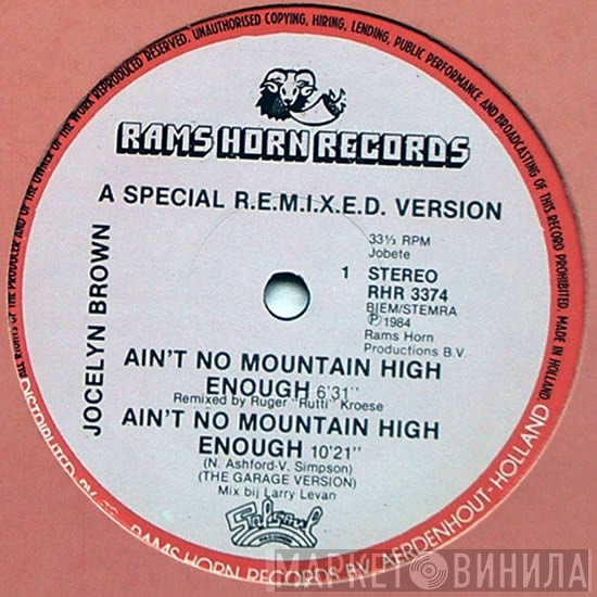 Jocelyn Brown - Ain't No Mountain High Enough
