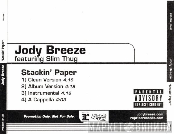 Jody Breeze Featuring Slim Thug  - $tackin' Paper