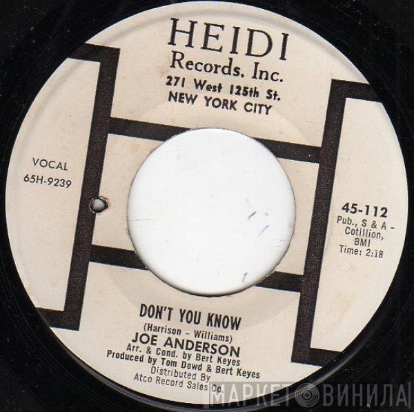Joe Anderson  - Don't You Know