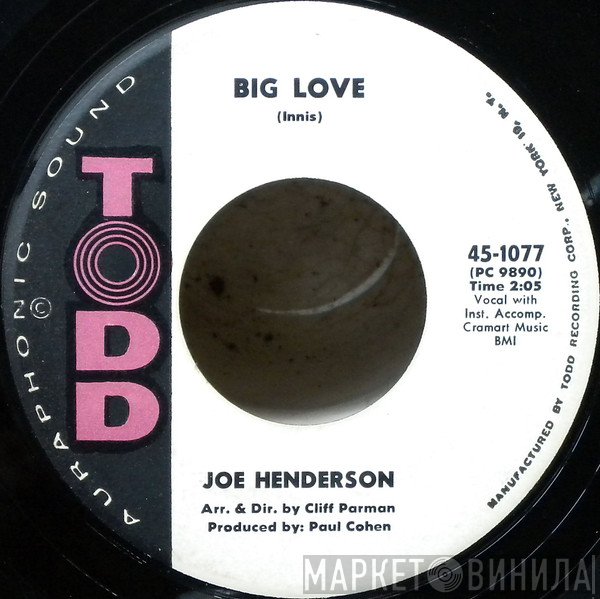 Joe Henderson  - Big Love