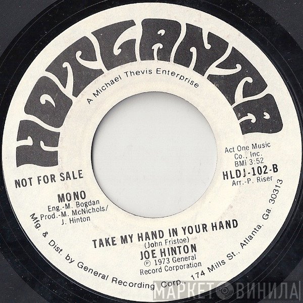 Joe Hinton - Take My Hand In Your Hand