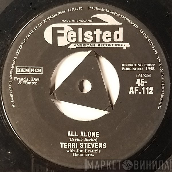 Joe Leahy Orchestra, Terri Stevens - All Alone