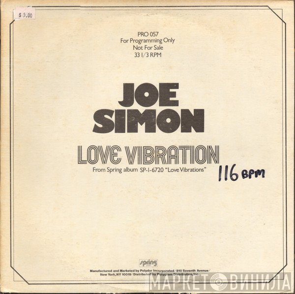 Joe Simon - Love Vibration