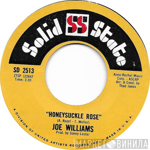 Joe Williams - Honeysuckle Rose / Everybody Wants To Be Loved (By Someone)