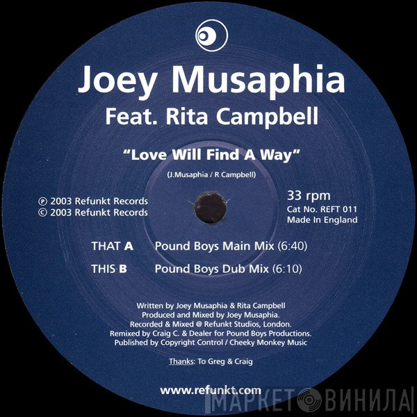 Joey Musaphia - Love Will Find A Way (Pound Boys Remixes)