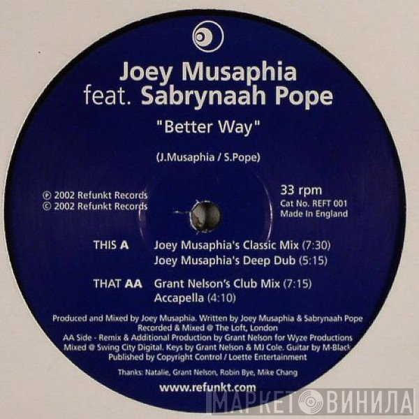 Joey Musaphia, Sabrynaah Pope - Better Way