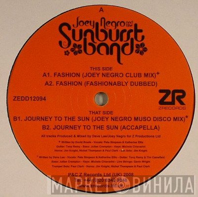 Joey Negro And The Sunburst Band  - Fashion
