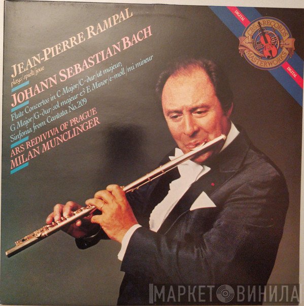 Johann Sebastian Bach, Jean-Pierre Rampal, Milan Munclinger, Ars Rediviva Ensemble - Flute Concertos In C Major; G Major & E Minor / Sinfonia From Cantata No. 209