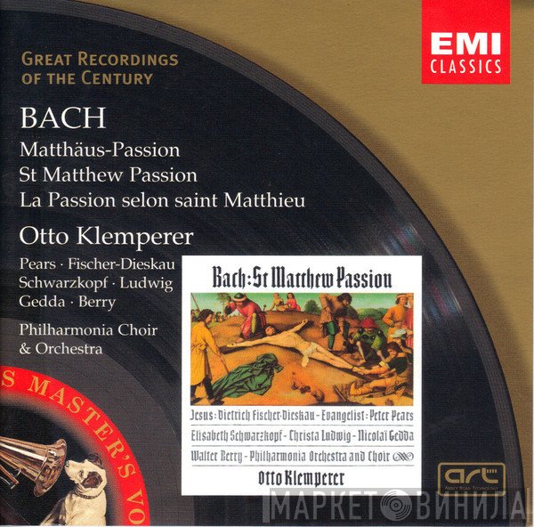 Johann Sebastian Bach, Philharmonia Orchestra, Peter Pears, Otto Klemperer, Nicolai Gedda, Walter Berry, Elisabeth Schwarzkopf, Dietrich Fischer-Dieskau, Philharmonia Chorus, Christa Ludwig - Matthäus-Passion = St Matthew Passion = La Passion Selon Saint Matthieu
