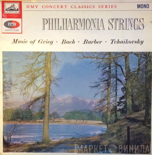 Johann Sebastian Bach, Samuel Barber, Edvard Grieg, Pyotr Ilyich Tchaikovsky, Anatole Fistoulari, Efrem Kurtz  - Philharmonia Strings